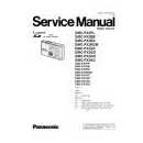 Panasonic Lumix DMC-FX2 Factory Service Repair Manual Includes 59 pages of: Specifications Safety Precautions Service Navigation Control and Component Locations Service Mode Error Codes Service Tools …
