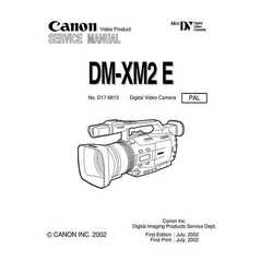 Canon DM-XM2E pal Camera Service Manual