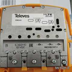 Televes TELEVES 53554040 12V 4I/1U B3/DAB-21..40-41..60-U AMP.PALO 