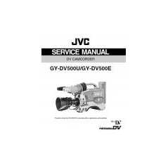 GY-DV500 SERVICE MANUAL + PARTS MANUAL