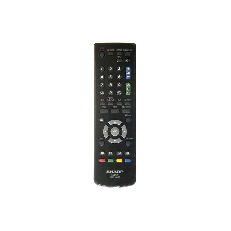 RRMCGA591WJSA TELECOMANDO ORIGINALE SHARP PER TV LCD